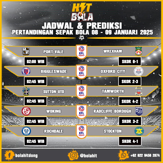 Mempersembahkan Jadwal Dan Prediksi