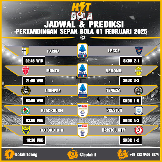 Jadwal Dan Prediksi