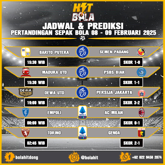 Jadwal Dan Prediksi