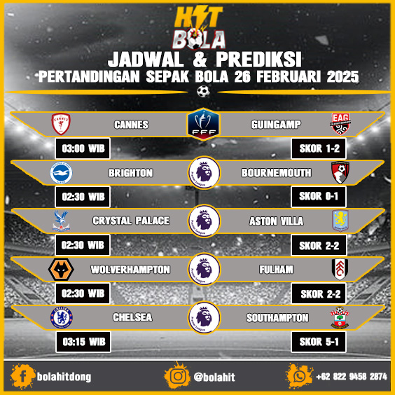 Jadwal Dan Prediksi