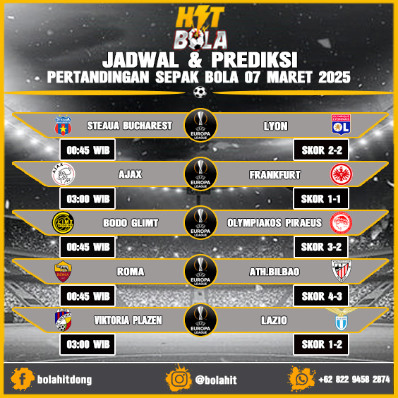 Jadwal Dan prediksi