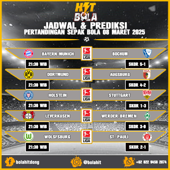 Jadwal Dan prediksi