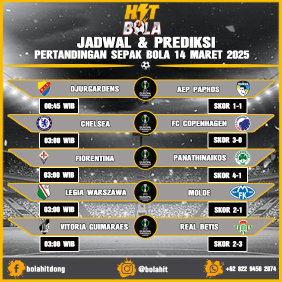 jadwal dan prediiksi