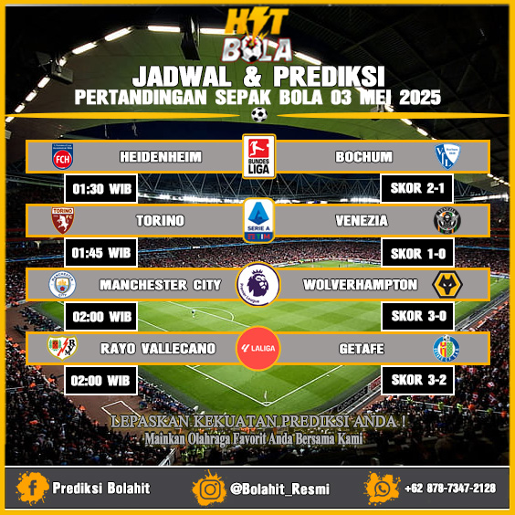 Jadwal Dan prediksi