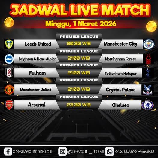 JADWAL PERTANDINGAN