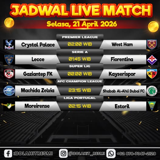 JADWAL PERTANDINGAN