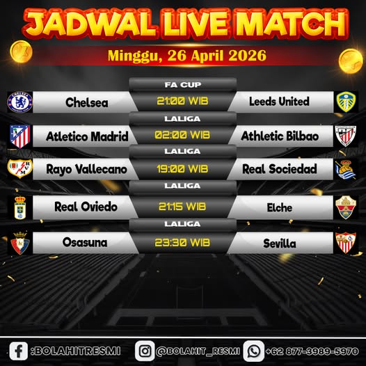 JADWAL PERTANDINGAN