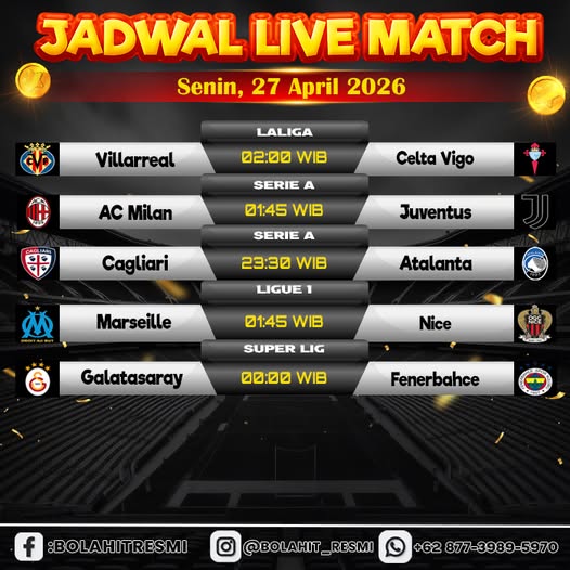 JADWAL PERTANDINGAN